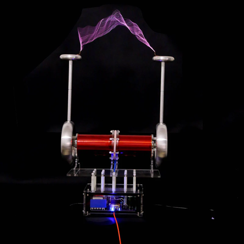 Tesla HERO — Tesla-tekercs alapú látványelem közelről